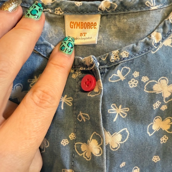 Gymboree Red and Blue Casual Sundress - Picture 3 of 5